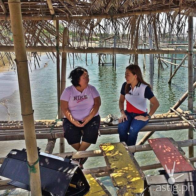 Karen Davila and 'Bangus Queen" Fe Vidal