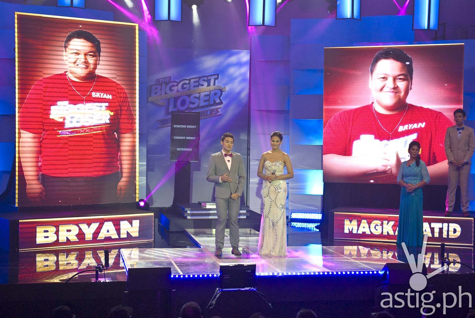 Bryan and Iza Calzado at the Pinoy Biggest grand finals
