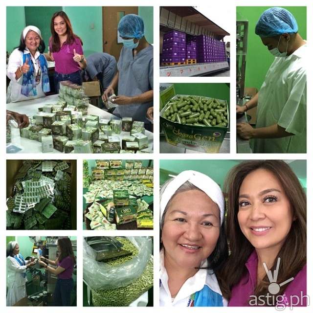 Karen Davila and Grace Gupana of ABS Bitter Herbs Ampalaya
