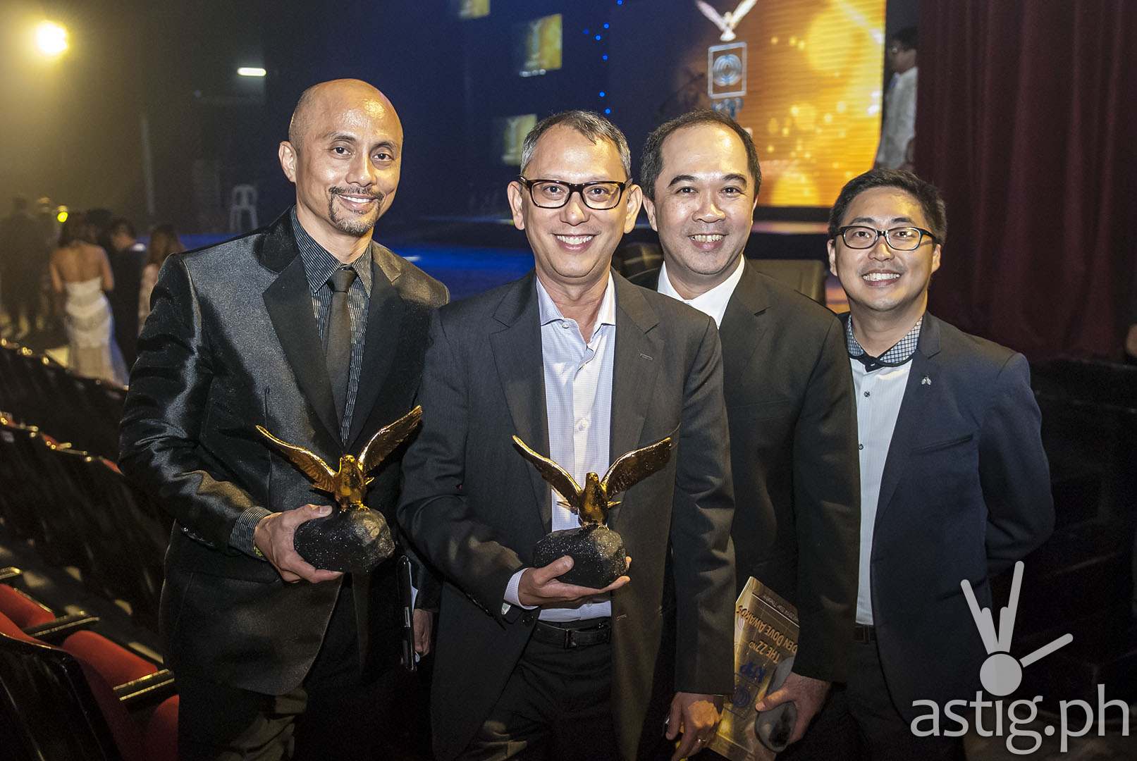 ABS-CBN Publishing CEO Ernie Lopez, Head of Narrowcast March Ventosa, Head of Sports Dino Laurena and OIC of Corporate Communications Kane Choa