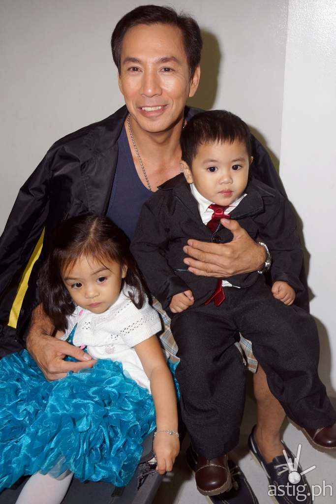 Baby Kambal, Sky and Sunshine with Lito 'Tatay Arturo' Pimentel