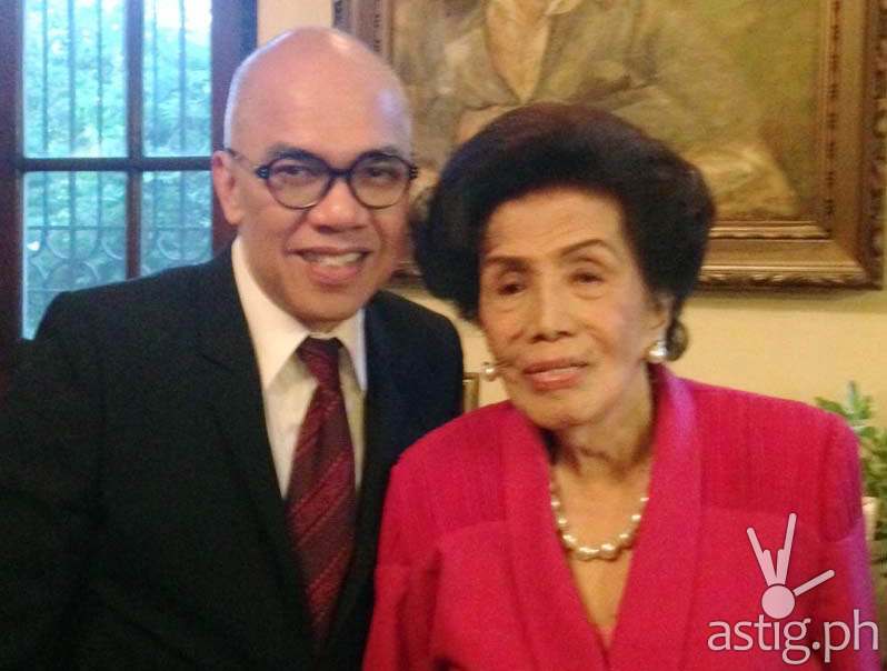 Boy Abunda and Senator Helena Benitez
