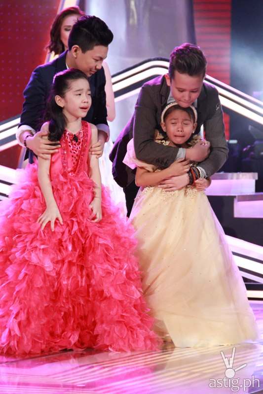Darlene, Darren, Juan Karlos, and The Voice Kids grand champion Lyca