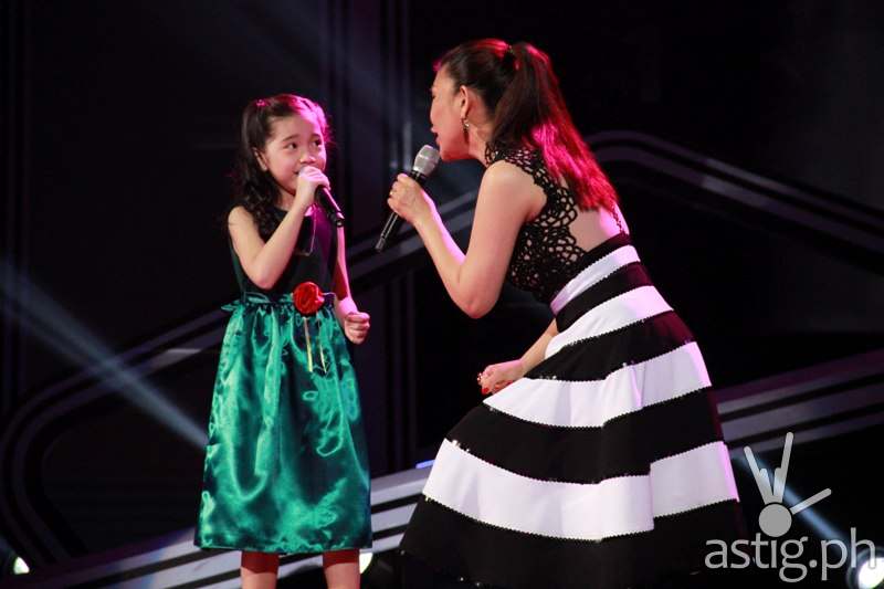 Darlene performing You Don't Have to Say You Love Me with Lani Misalucha