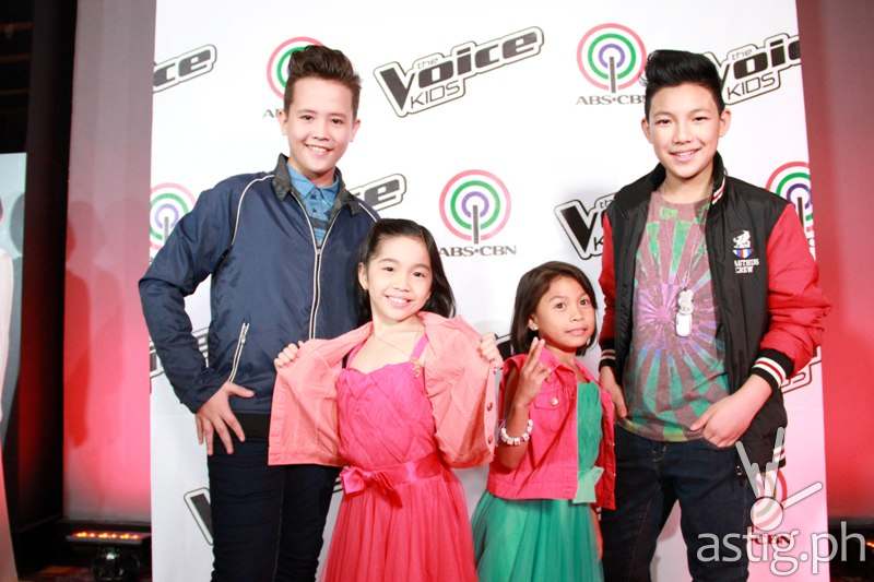 Final 4 young artists Juan Karlos, Darlene, Lyca, and Darren
