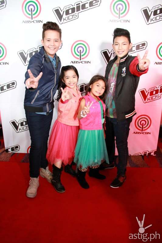 Final 4 young artists Juan Karlos, Darlene, Lyca, and Darren