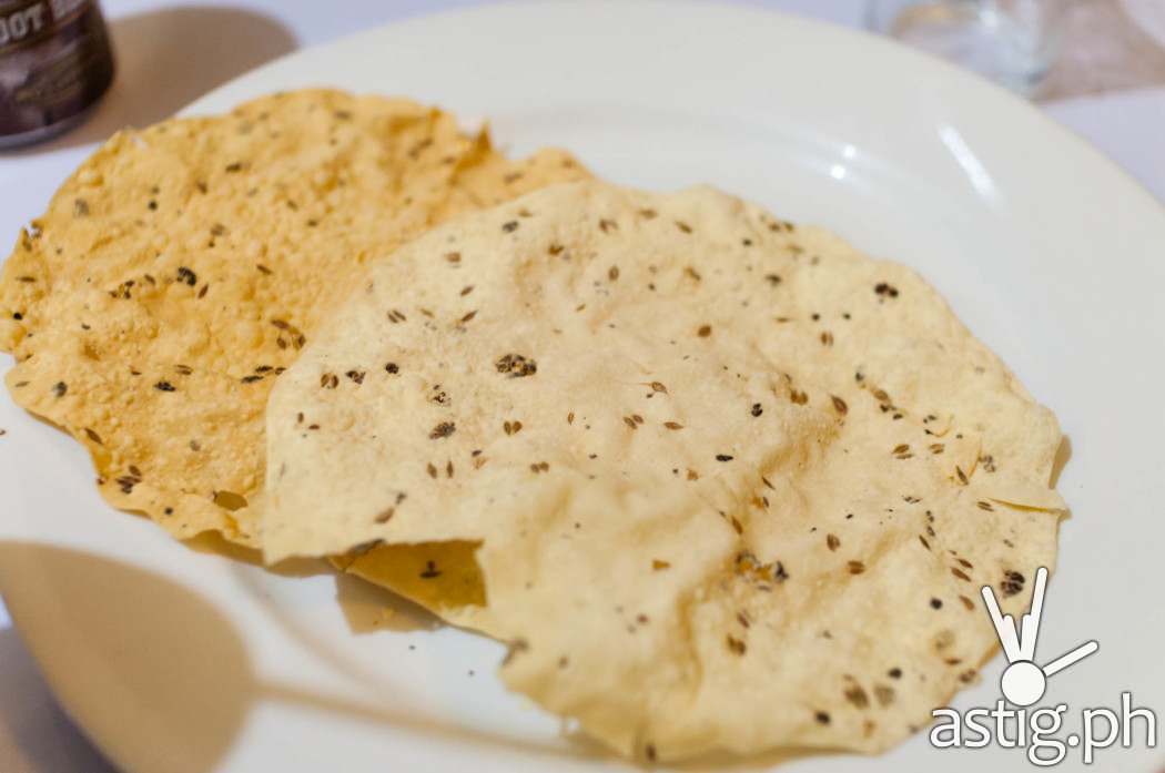 Indian style nachos with pico de gallo (150 PHP)