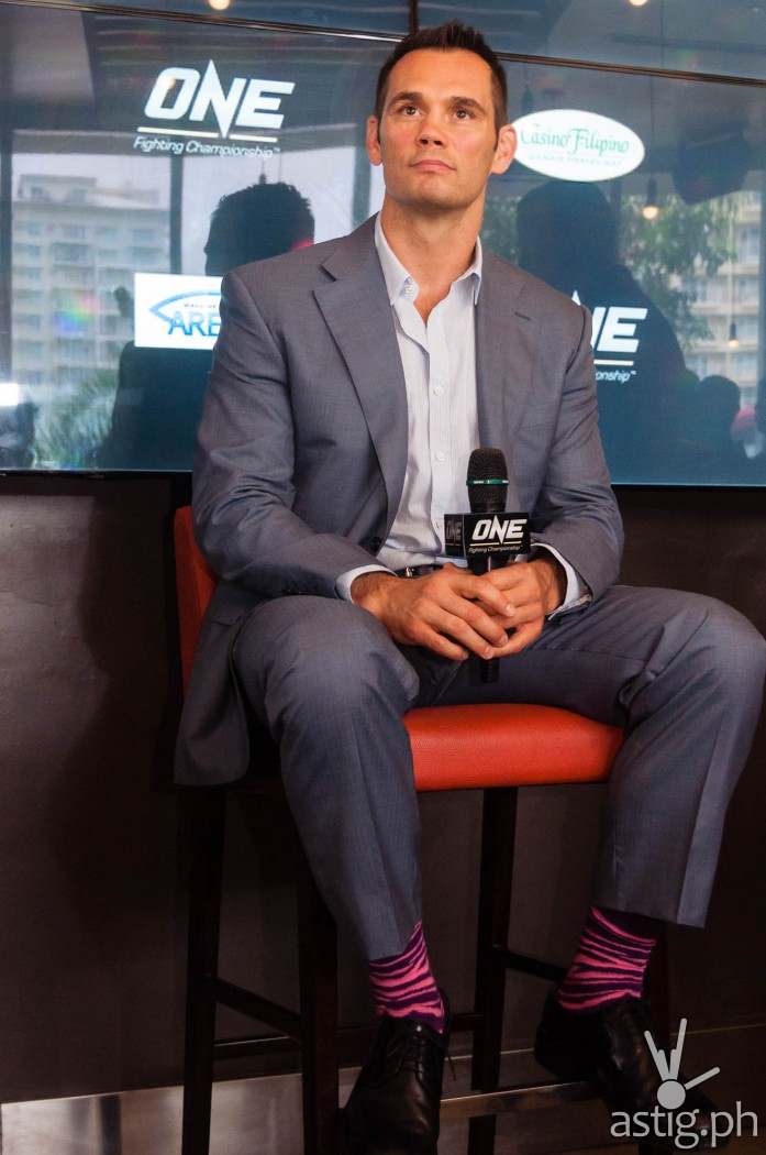 Rich Franklin at the ONE FC press conference held in Manila, Philippines