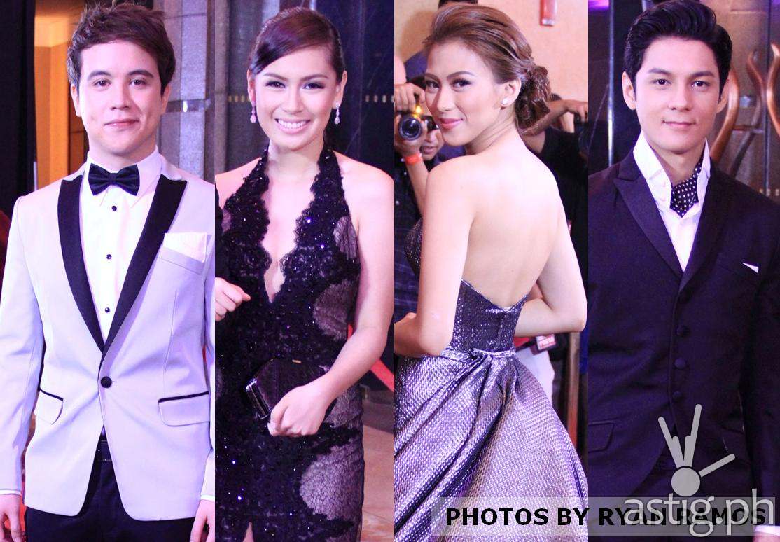 Diane, Ysabel, Dave at Raymond, rumampa sa 8th Star Magic Ball__Arjo Atayde, Yen Santos, Alex Gonzaga and Joseph Marco