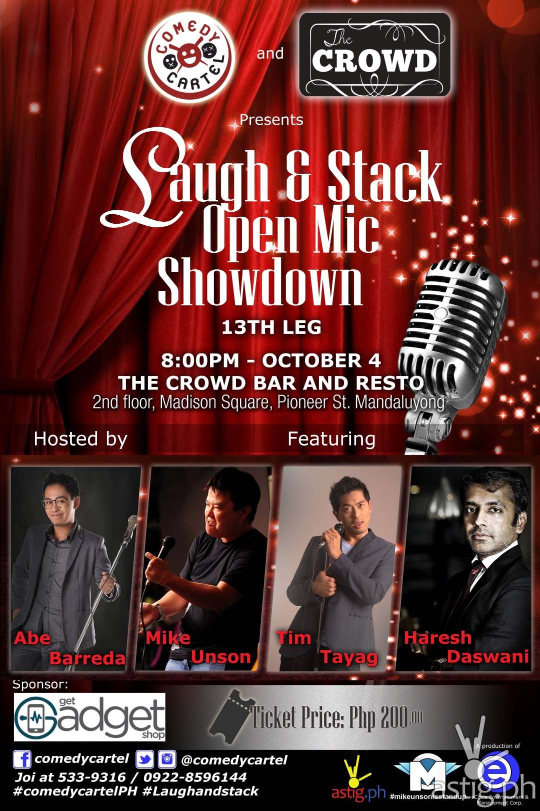 Laugh & Stack mic showdown Comedy Cartel