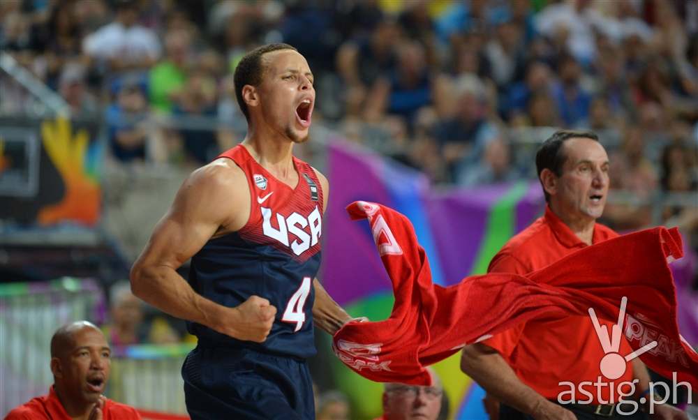 Stephen Curry USA vs Slovenia 2014 FIBA Basketball World Cup Barcelona Spain