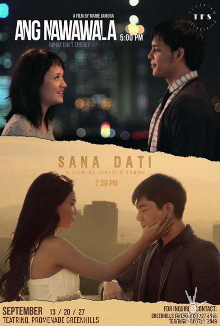 Sana Dati and Ang Nawawala shown at the Teatrino Film Series poster
