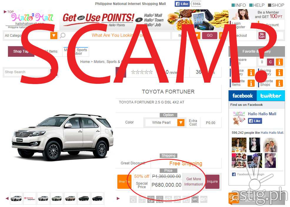 Hallo Hallo Mall fake scam