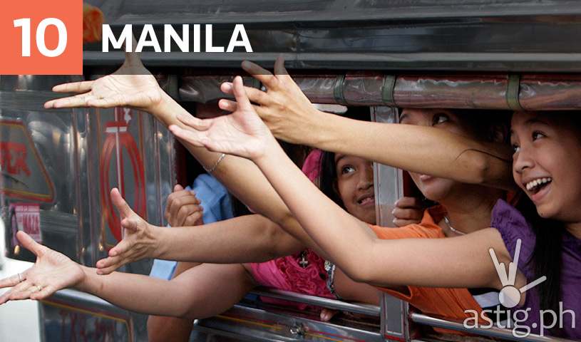 Manila is #10 most dangerous city in a poll conducted by Thomson Reuters and YouGov of the largest cities in the world in terms of transportation