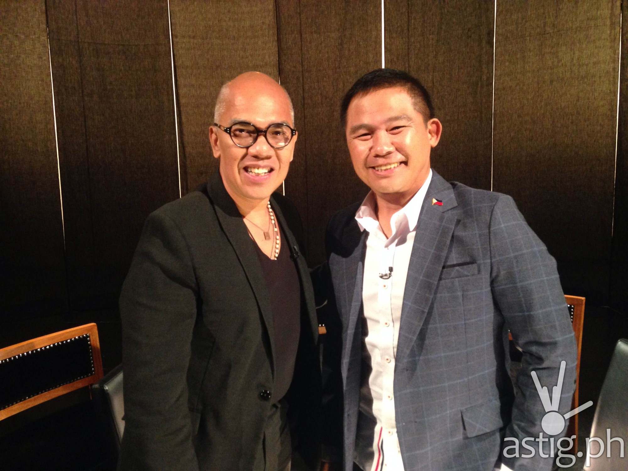Boy Abunda with Chot Reyes