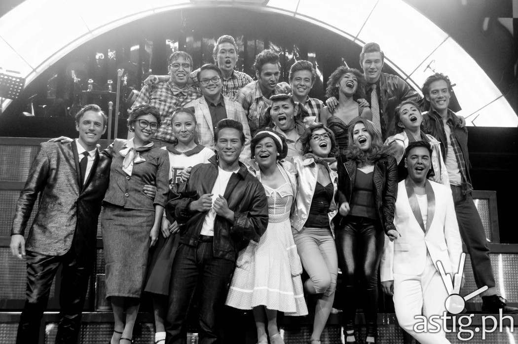 The cast of Grease by 9 Works Theatrical