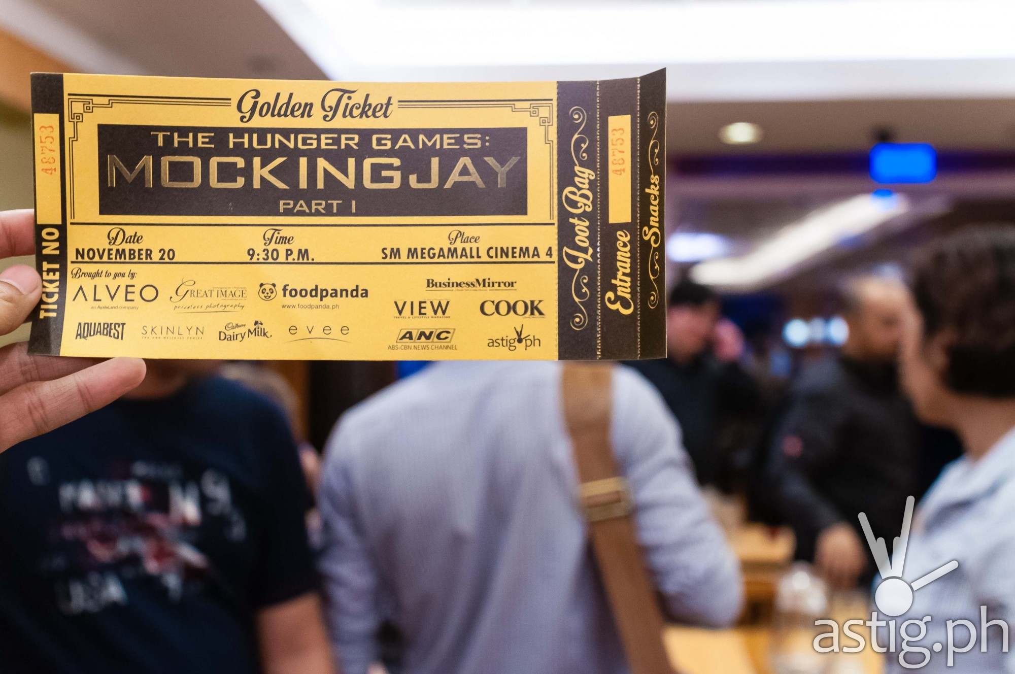 Golden Ticket Events Hunger Games Mockingjay