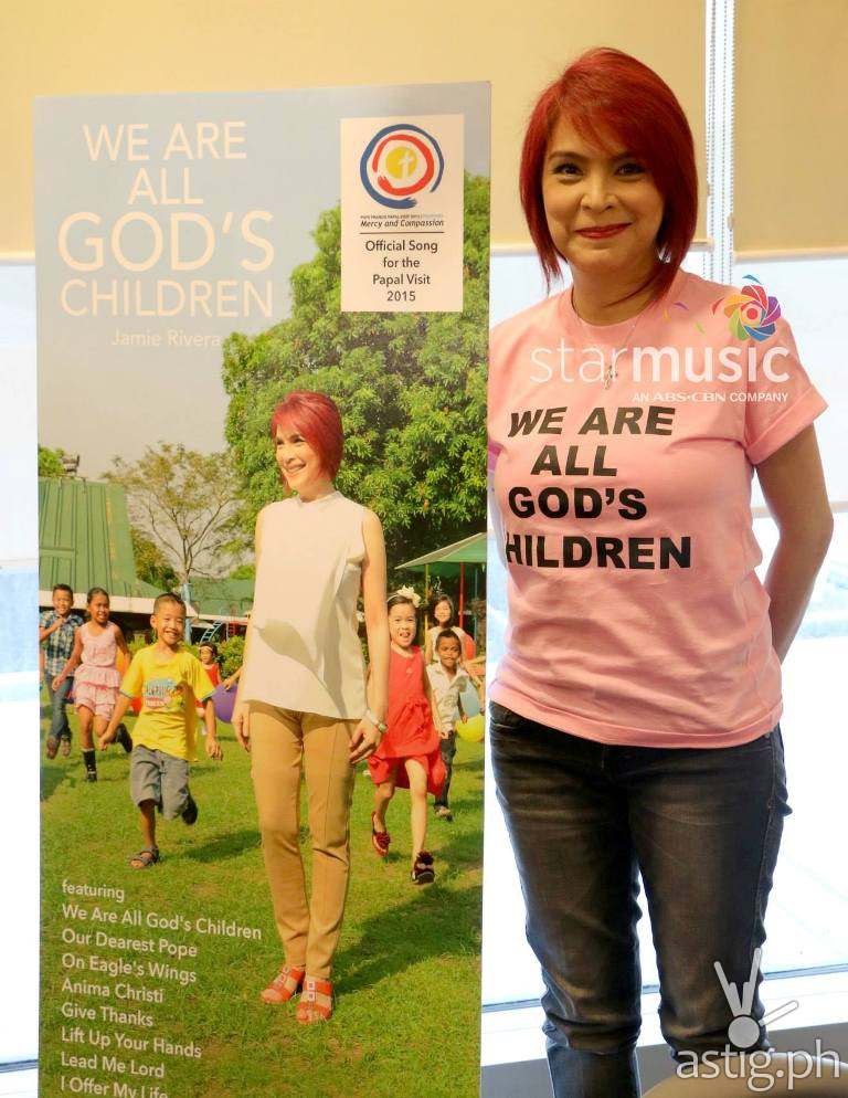 Jamie Rivera sings "We Are All God's Children"