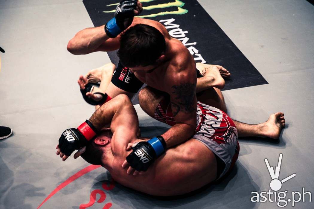 Jake Butler dominated Sylvain Potard on the mat