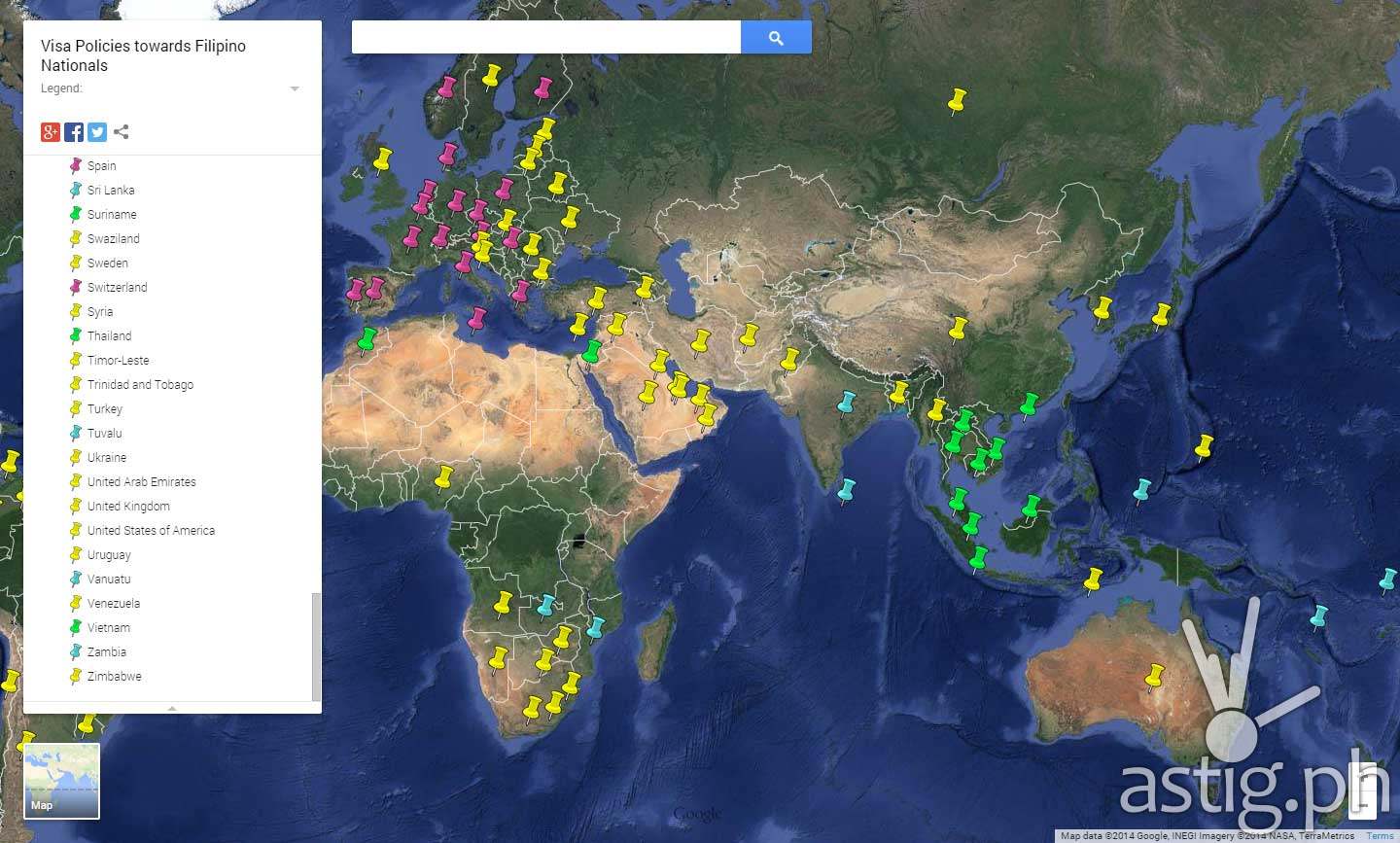 Philippines Visa free countries travel tourism