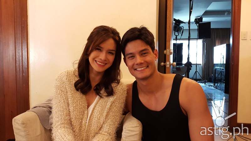 Daniel Matsunaga and Erich Gonzales behind the scene photos from "Two Wives"