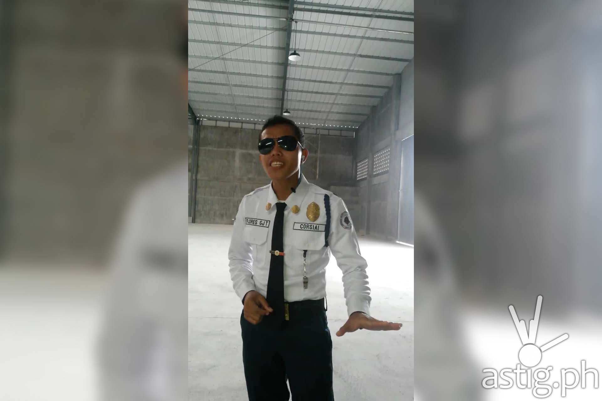 Jagspher Flores singing security guard from Davao