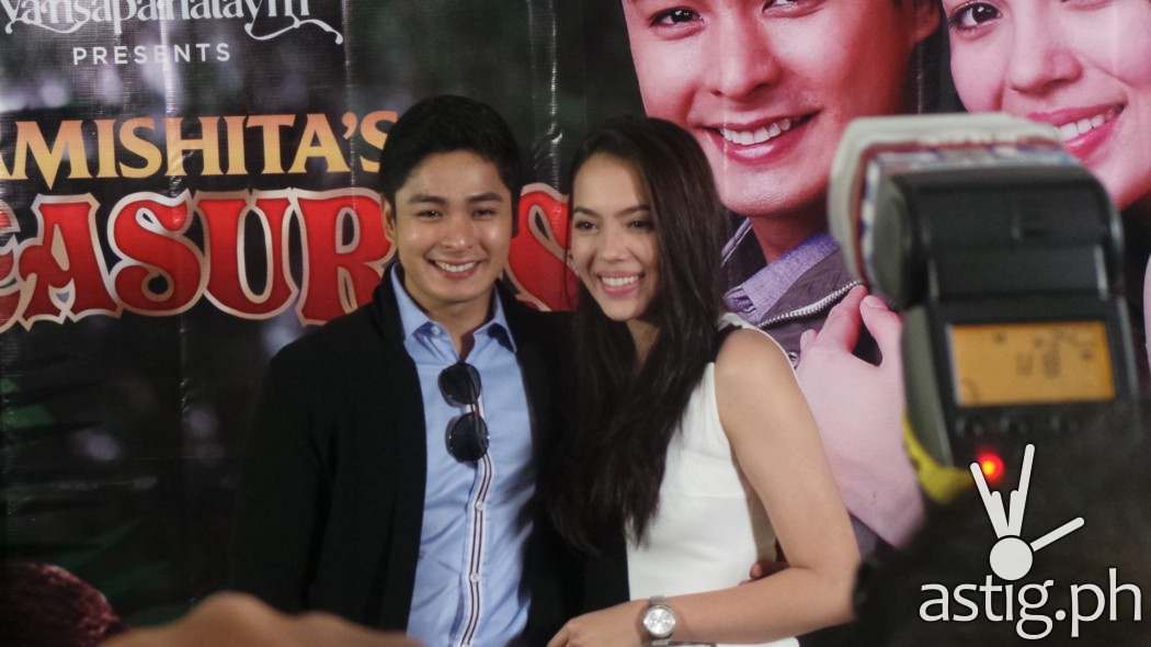 Coco Martin and Julia Montes at the press launch of Wansapanataym presents Yamishita's Treasures