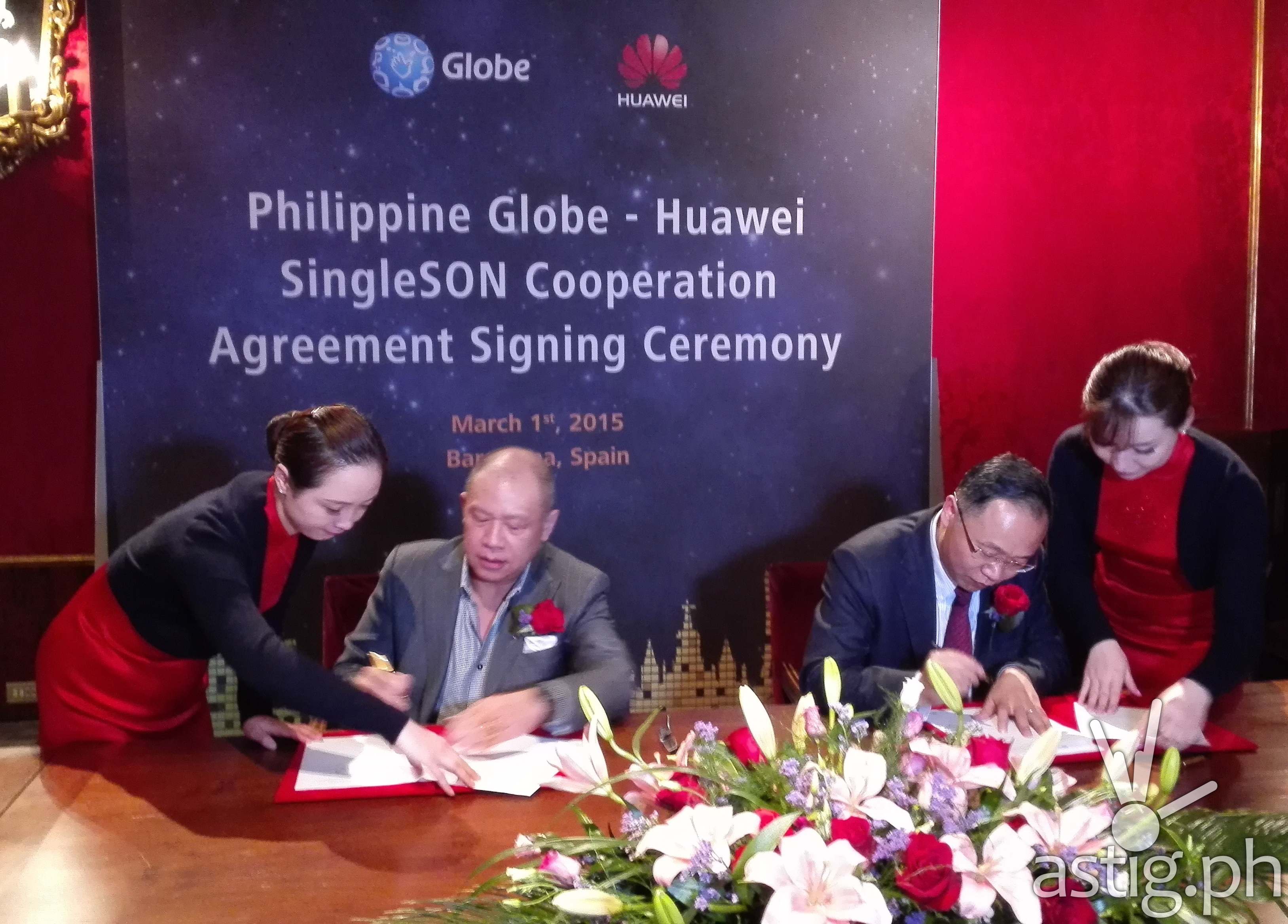 Globe - Huawei SingleSON signing ceremony