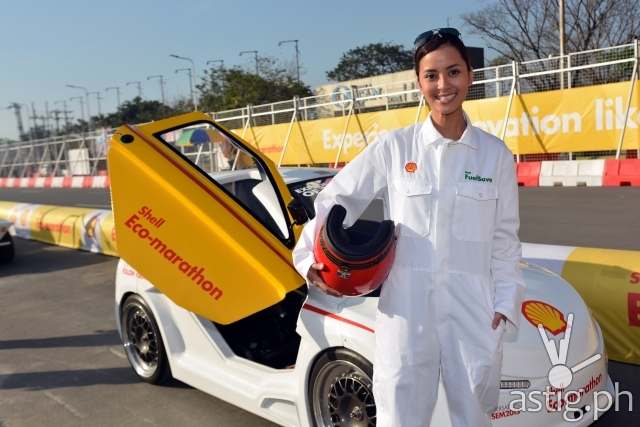 Bianca Gonzalez with Shell Urban Concept Car