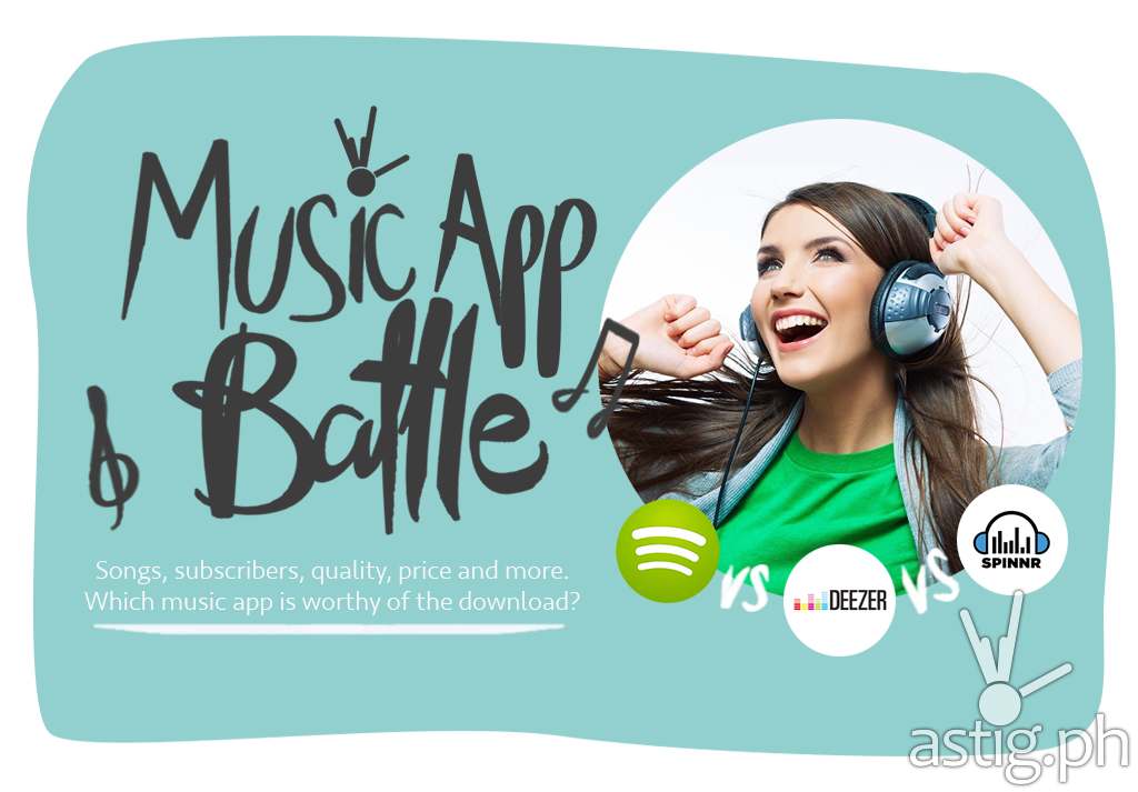 Spotify vs Spinnr vs Deezer: streaming music service