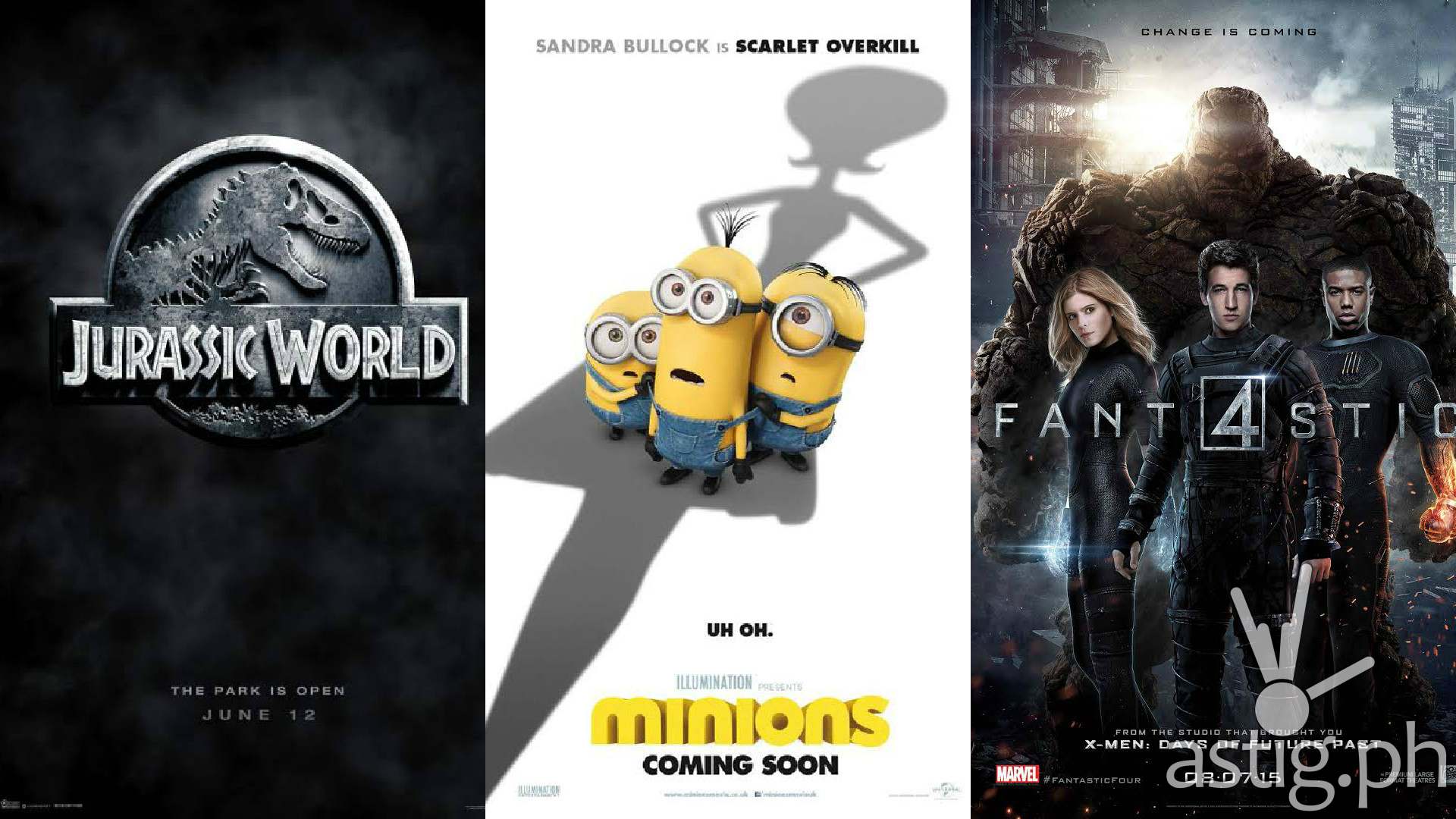 Jurassic World Minions Fantastic Four movie
