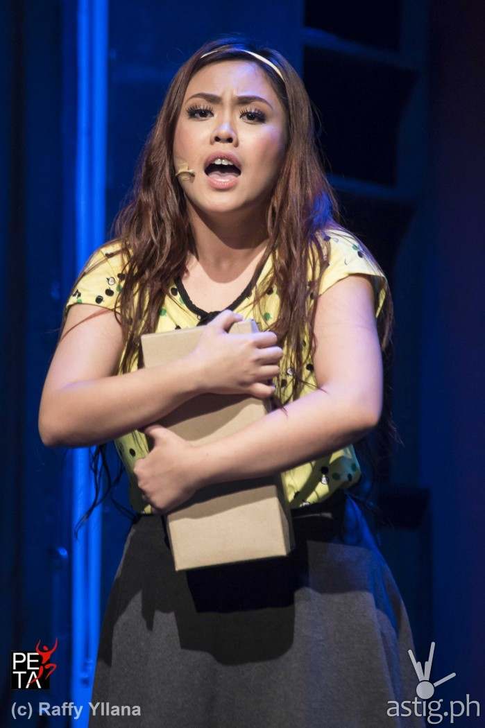 Kim Molina stars as Aileen in Rak of Aegis by PETA Theater