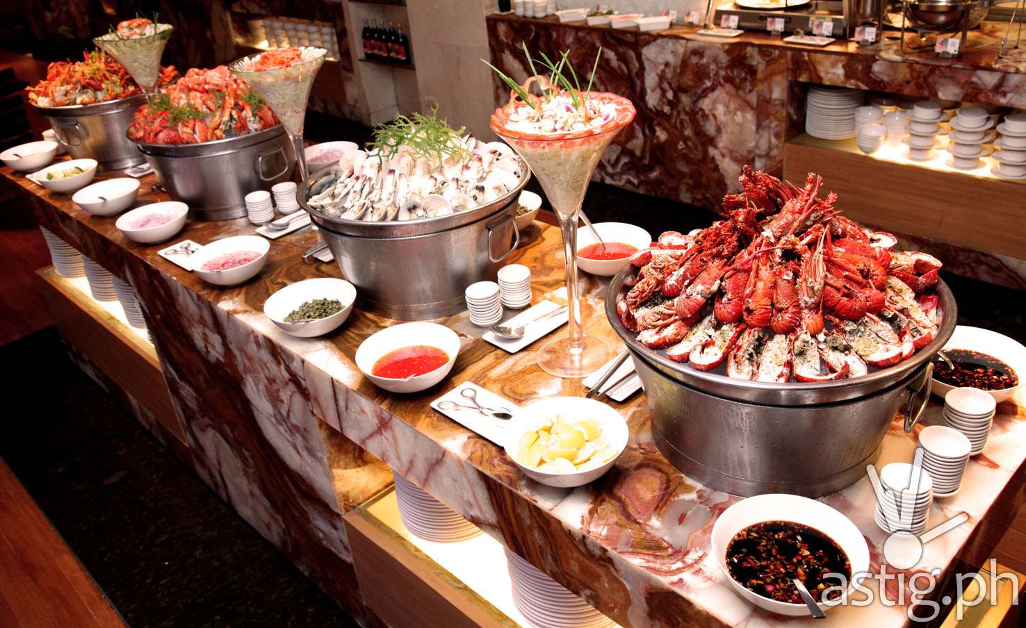 Seafood Choices at Marriott Cafe