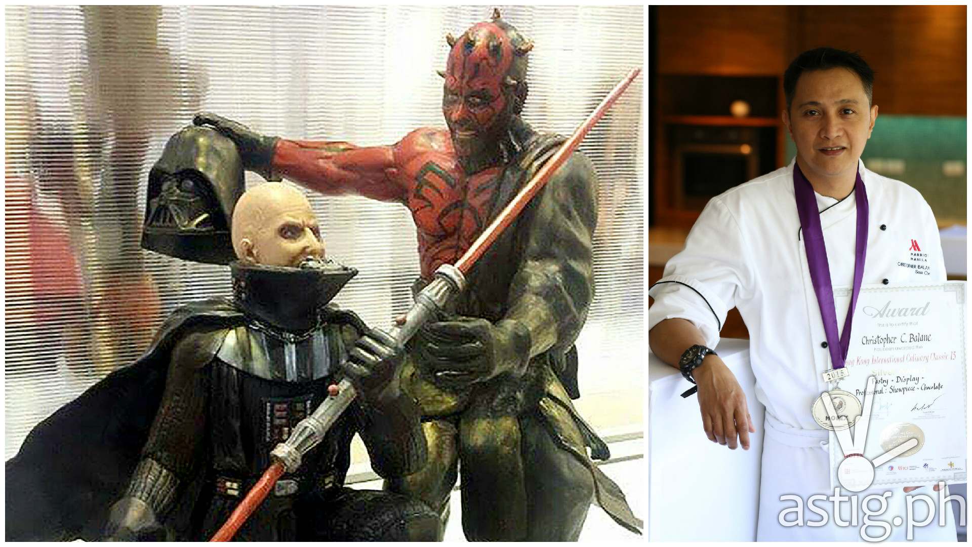 Star Wars chocolate by Chef Christopher Balane