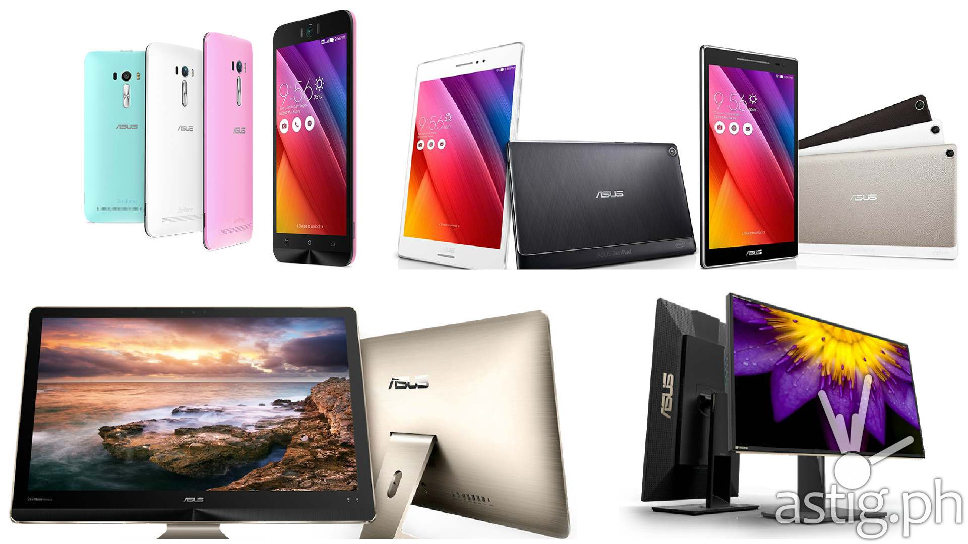 ASUS ZenPad 8, ASUS Zenfone Selfie, ASUS Zen Aio, ASUS ProArt PA329Q 4K at Computex