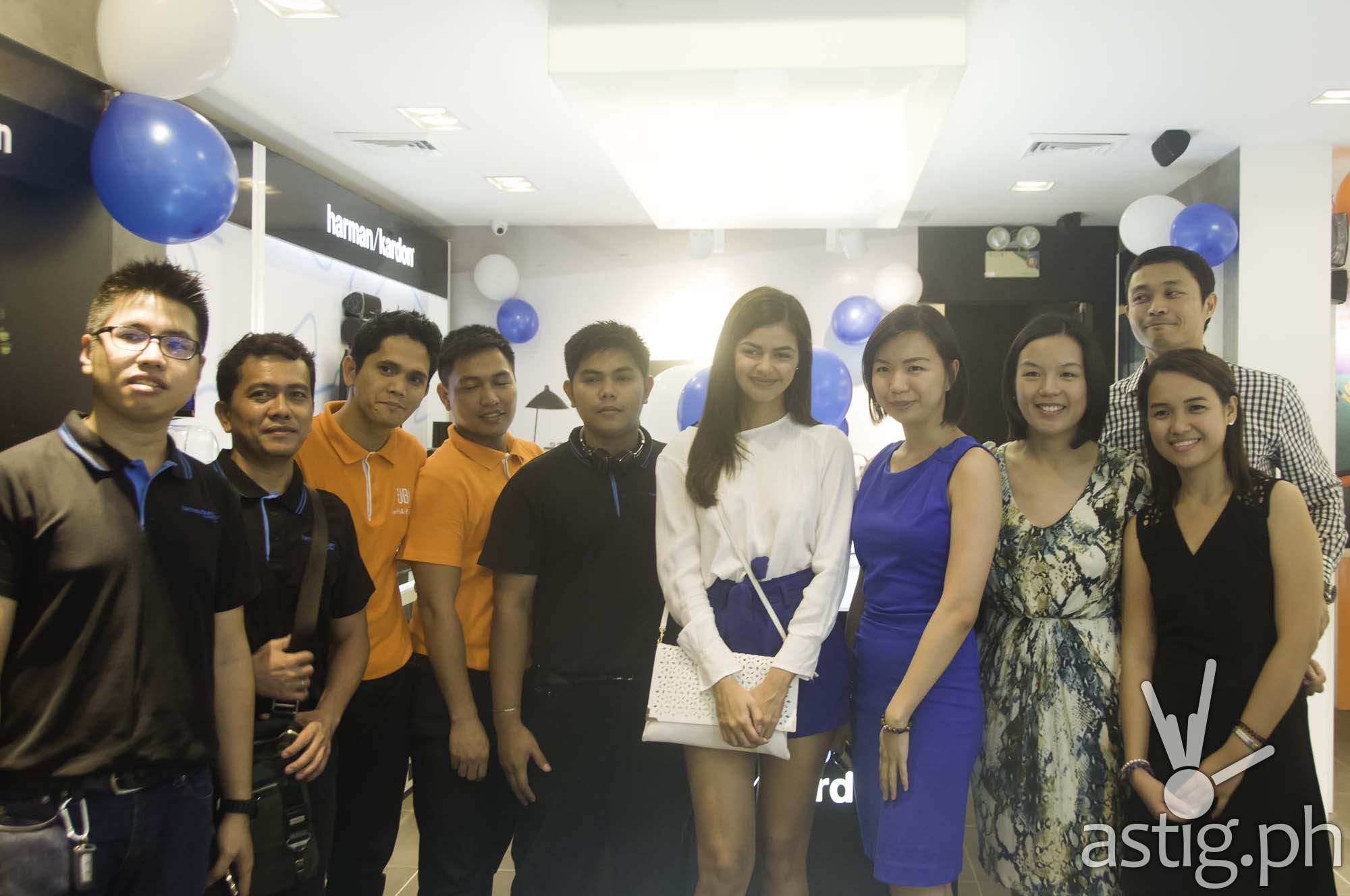 Jeanine Gutierrez at the JBL Harman Kardon opening at Ayala Fairview Terraces
