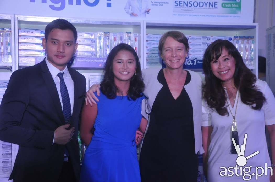 Eduardo Cimafranca, Group Product Manager - Oral Care, Gianina Fortun, Associate Product Manager - Oral Care, Heather Pelier, Incoming General Manager, Gikki Martija, Marketing Director, GSK