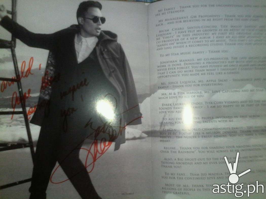 Jed Madela's latest album, "Iconic"