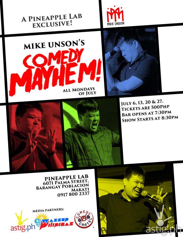 Mike Unson Comedy Mayhem Pineapple Lab