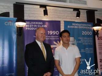 David Stoughton, Credit Payment Products Director for Citi and Vikings Marketing Director Charles Lee