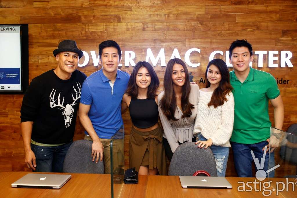 Power Mac Center SM Megamall, the very first store of the most reliable Apple partner in the Philippines, celebrates the unveiling of its new and enhanced look at the recently held Dare to Transform event. In attendance are Power Mac Center brand ambassadors (from left to right) Rovilson Fernandez, Jeric Teng, Mari Jasmine, Vanessa Matsunaga, Chiena Filomena, and Jeron Teng.