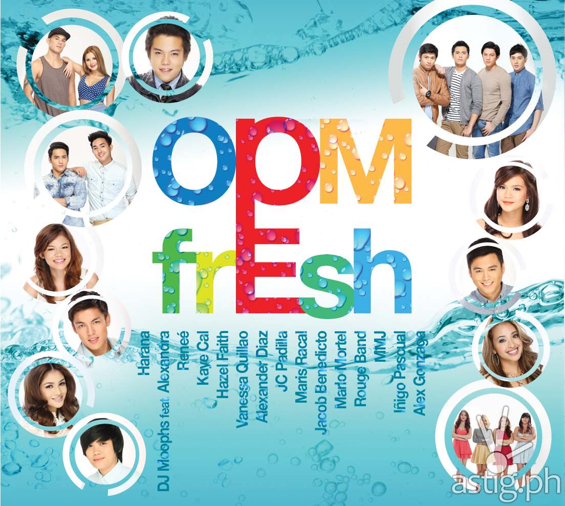 OPM Fresh CD back--track list