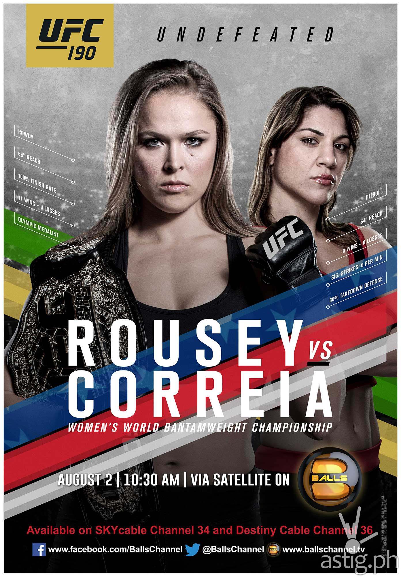UFC 190 Rousey vs Correia