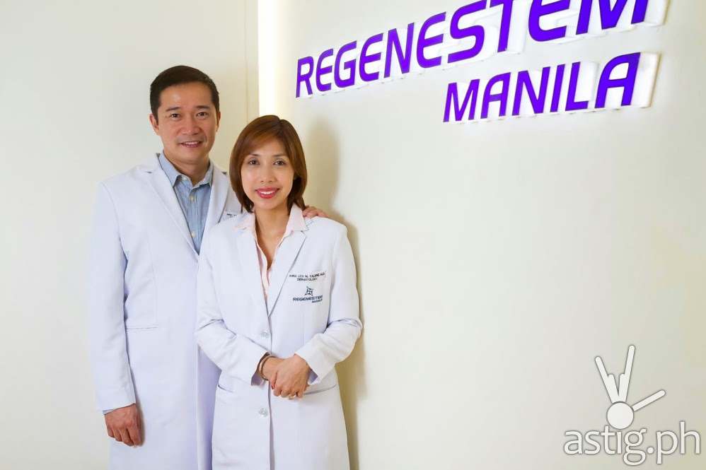 Dr Eric Yalung and Dr Anna Yalung of Regenestem Manila