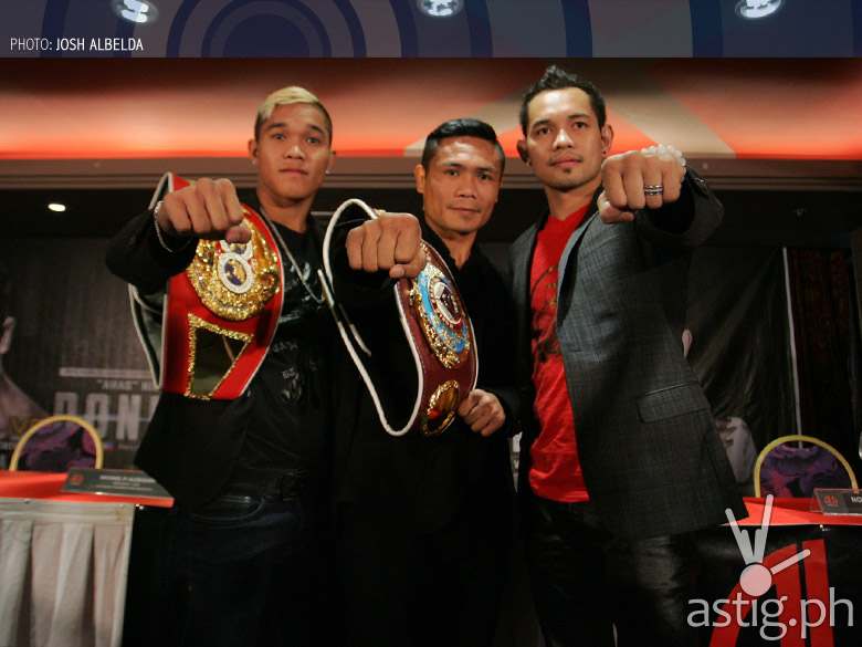 Prince Albert Pagara, Donnie Nietes and Nonito Donaire