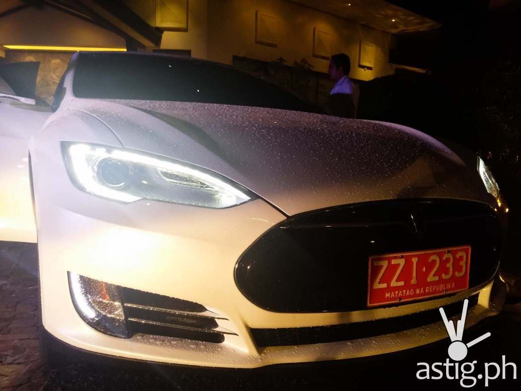 Tesla Model S owned by PLDT and Smart Chariman Manuel V. Pangilinan