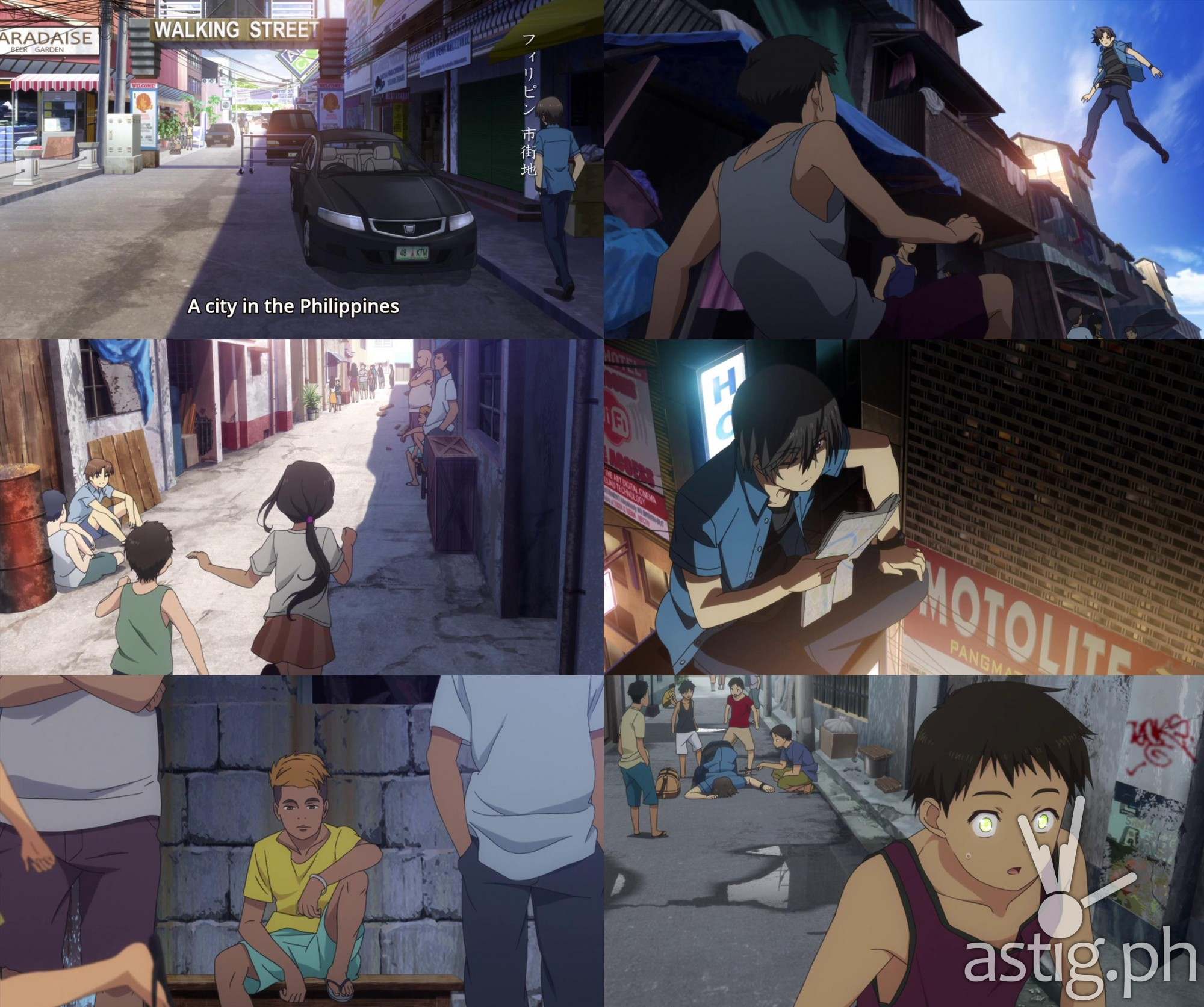 Japanese Anime Charlotte Episode 13 showing the Philippines