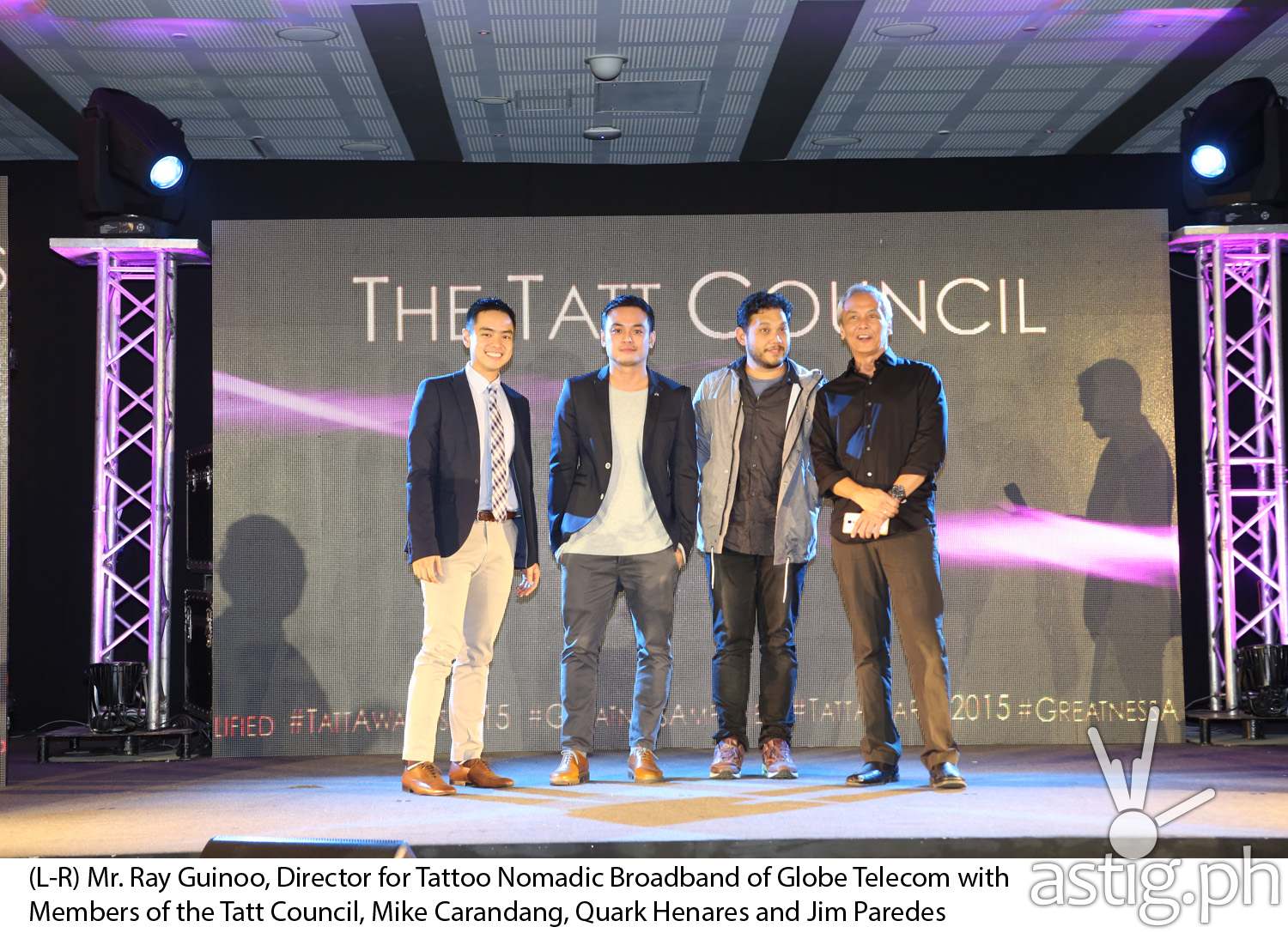 Members of the Tatt Council with Ray Guinoo, Director for Tattoo Nomadic Broadband