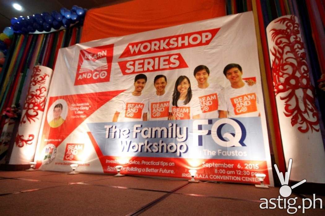 The main stage of the LearnAndGo kick-off event at Iriga City, Bicol by BeamAndGo