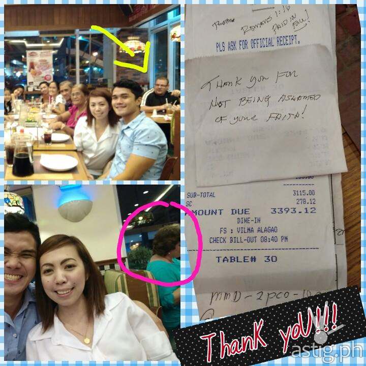 generous foreigner pays for family's meal after overhearing prayer